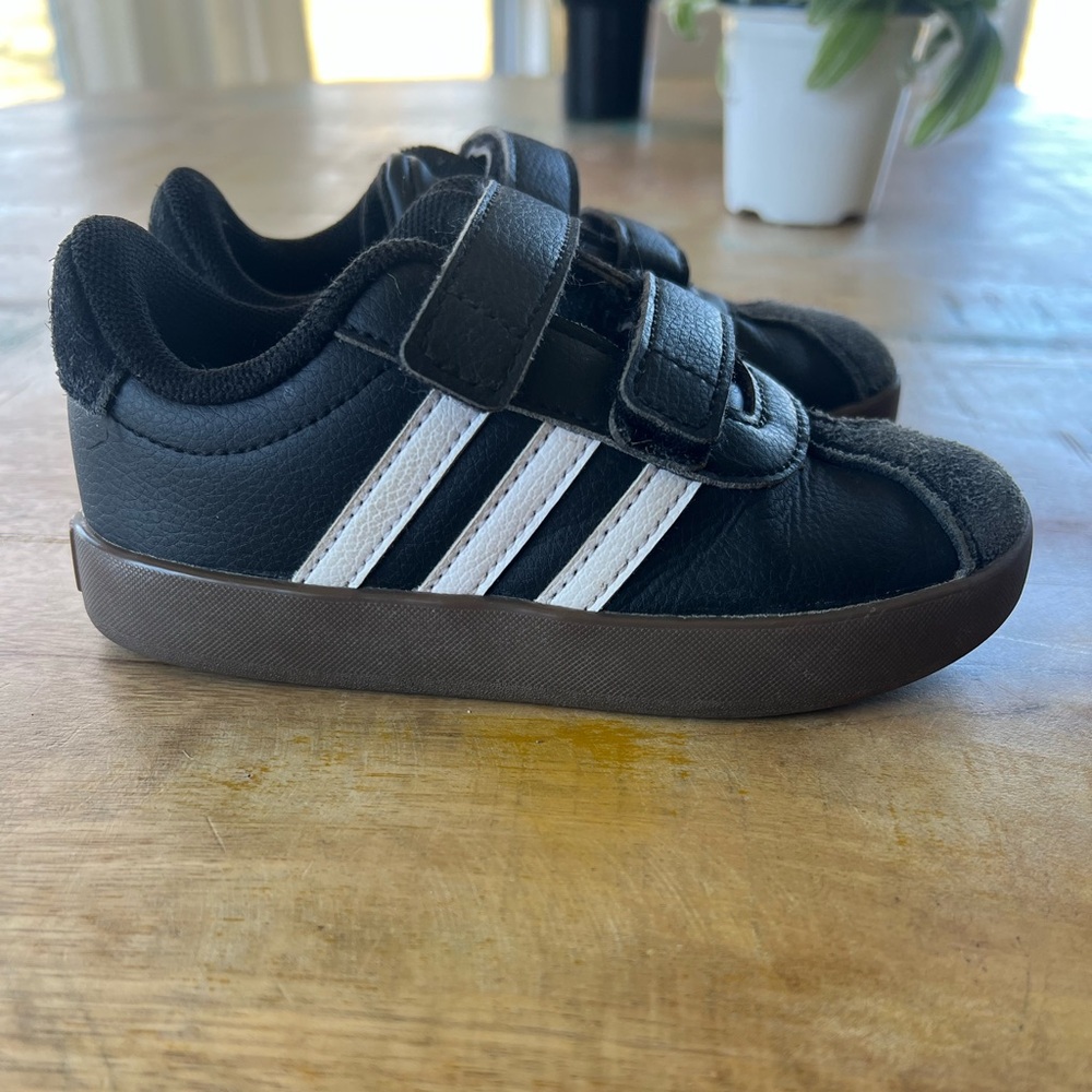 adidas Kids Black and White Sneakers